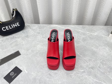 Versace Medusa leather sandal slippers