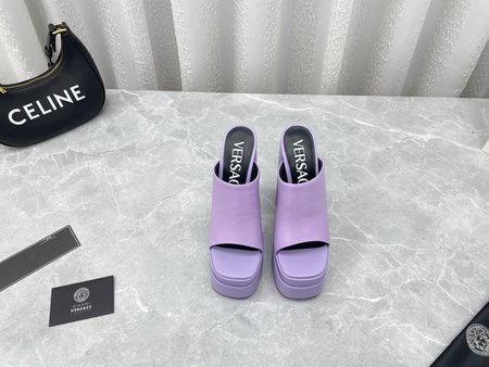 Versace Medusa leather sandal slippers