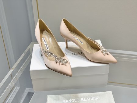 Manolo Blahnik rhinestone high heels