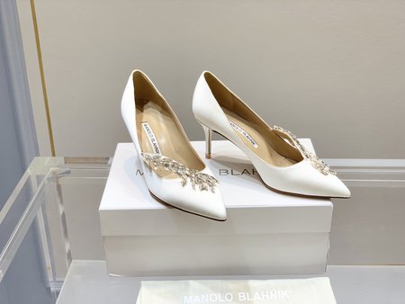 Manolo Blahnik rhinestone high heels