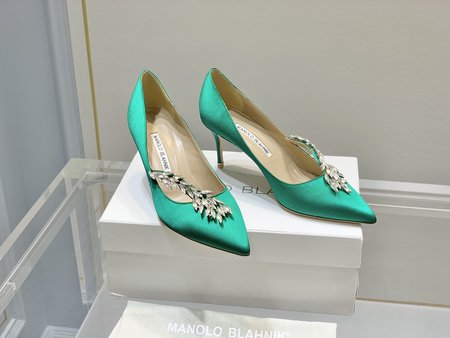 Manolo Blahnik rhinestone high heels