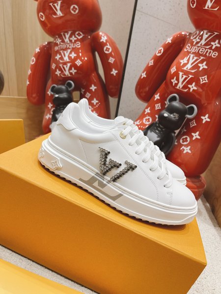 Louis Vuitton Classic Time Out Rhinestone Sneakers