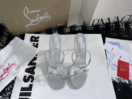 Christian Louboutine CL JUST QUEEN crystal heeled sandals