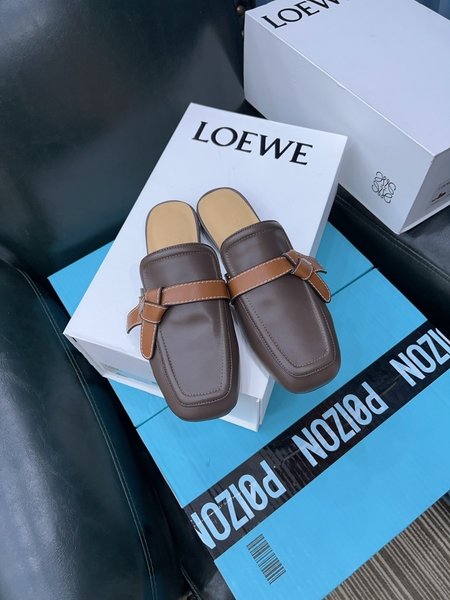 Loewe bow mules slippers