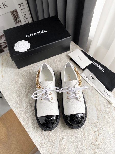 Chanel sheepskin loafers