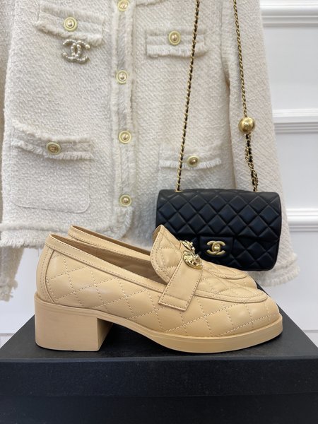 Chanel platform loafers