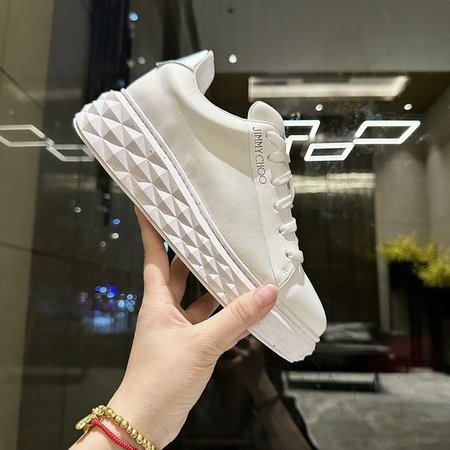 Jimmy Choo Transparent outsole casual white shoes